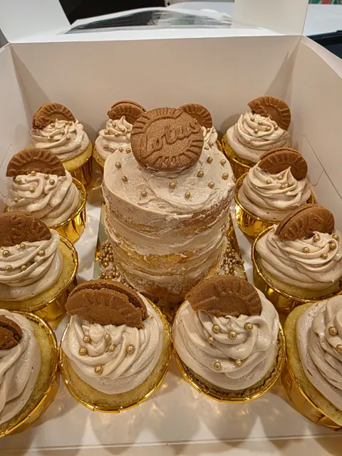 Cake & cupcakes, made to celebrate