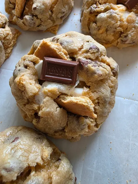 Chocolate & marshmallow cookies