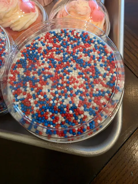 A sweet finish in red, white & blue